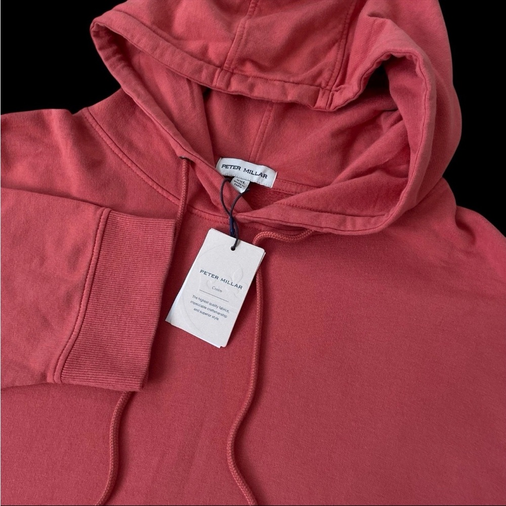 Peter Millar Lava Wash Hoodie Sweatshirt Clay Rose Size 2XL $140